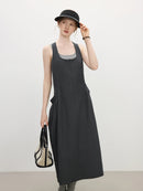 Pinch Pleat Pocket Dresses