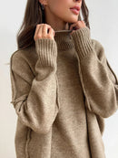 Turtleneck Sweater & Wide Leg Pants Set