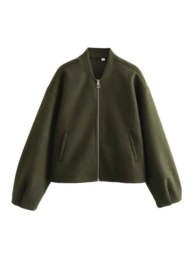 Solid Bomber Jacket