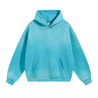 Oversized Warm Paint Distressed  Hoodies