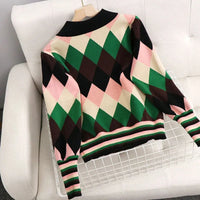 Peter Pan Collar Knitted Ugly Sweater