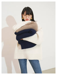 Round Neck 100% Cashmere Sweater