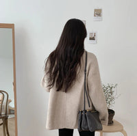 Turn Down Collar Double Breasted Short Wool Coat
