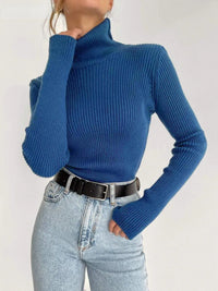Knitted Basic Turtleneck Sweaters