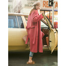 Blazer Collar With Belt Wool Coat