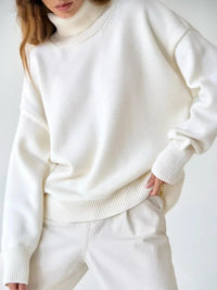 Turtleneck Oversized Pullover Sweater