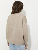 O Neck Knitted Sweater