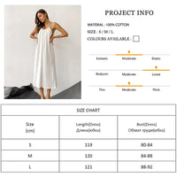 Spaghetti Strap Cotton Split Lounge Dress