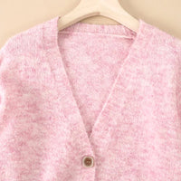 Wool Blend Soft Knitted Short Cardigan
