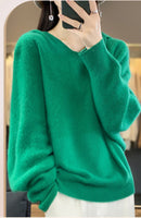 Hooded 100% Wool Knitted Sweater