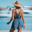 V-neck Sleeveless Short Playsuit