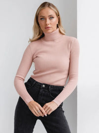Knitted Basic Turtleneck Sweaters
