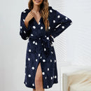 Flannel Hooded Pajamas Robe