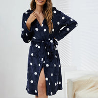 Flannel Hooded Pajamas Robe