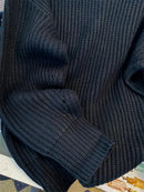 Round-Neck Oversized Knitted Pullover