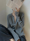 Gentle Herd 100% Wool Round Neck Cardigan