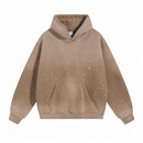 Oversized Warm Paint Distressed  Hoodies