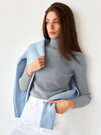 Knitted Basic Turtleneck Sweaters