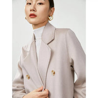 Water Ripple Double-sided Woolen Coat