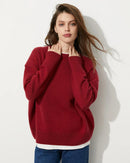 O Neck Knitted Sweater