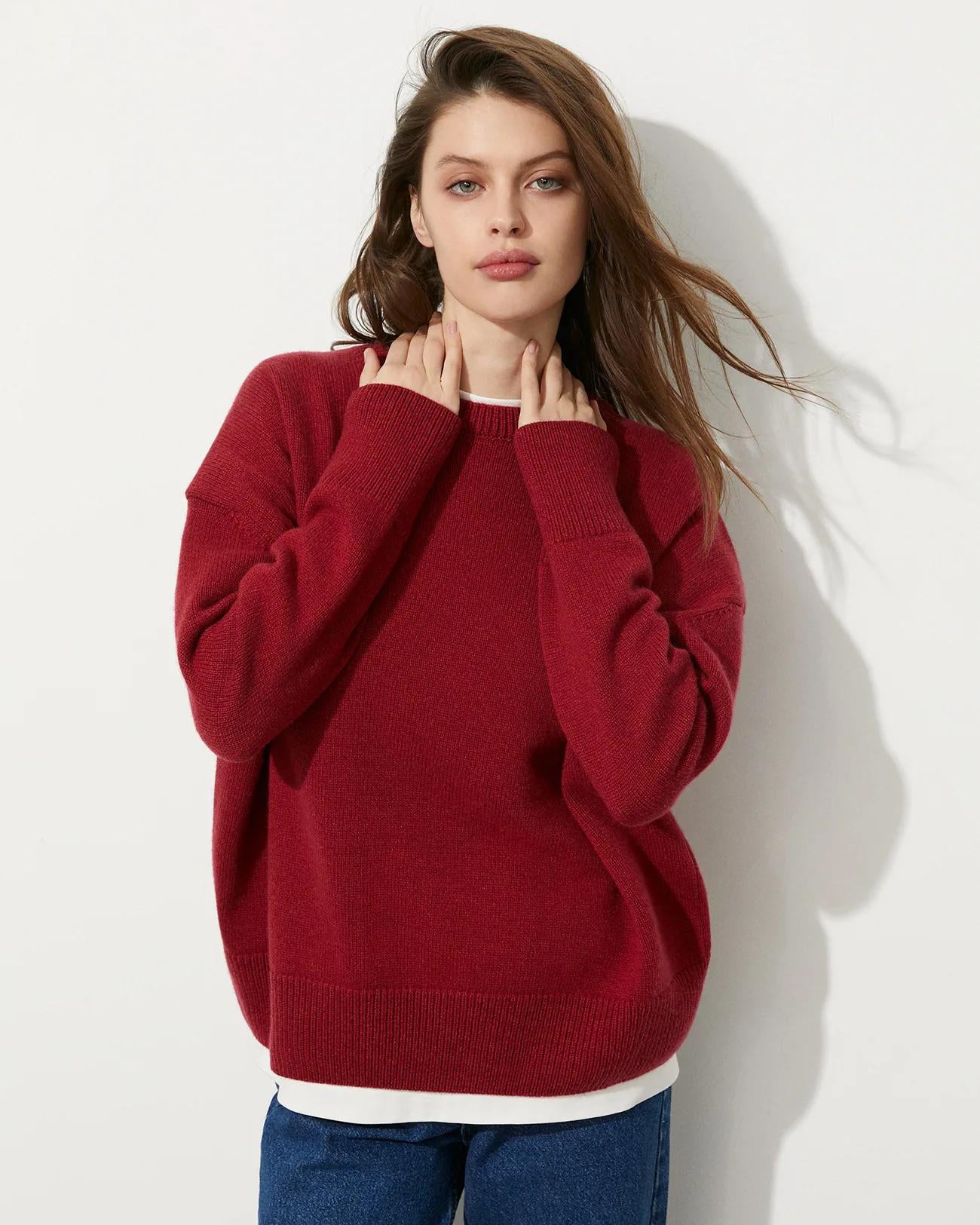 O Neck Knitted Sweater