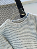 Round-Neck Oversized Knitted Pullover