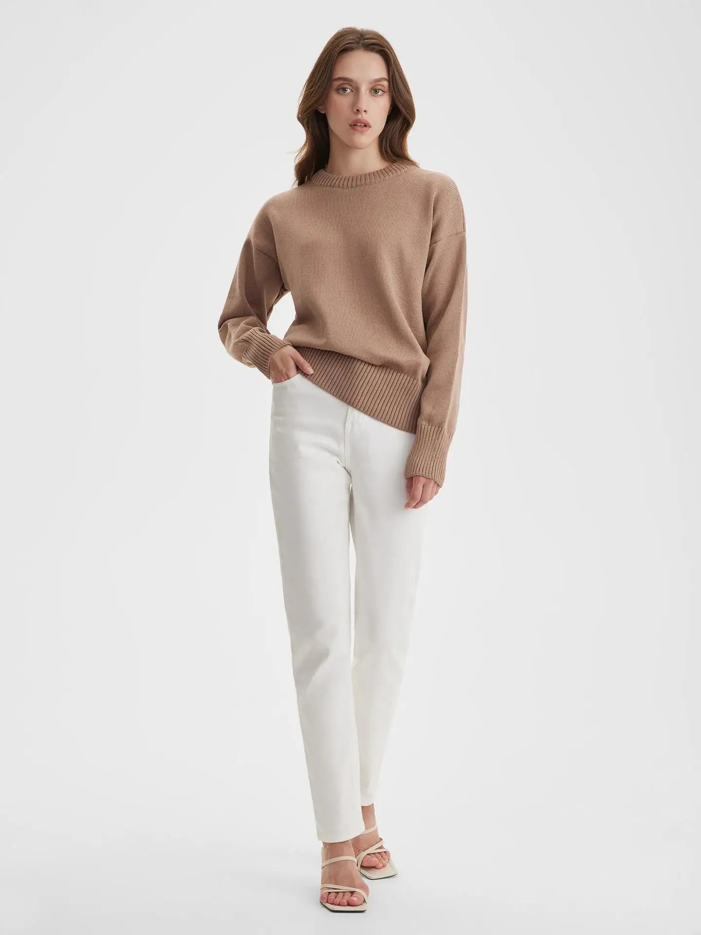 O Neck Casual Loose Sweater