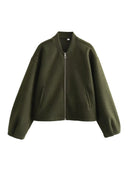 Solid Bomber Jacket