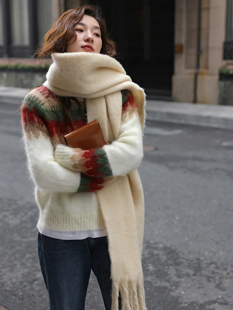 Retro Design Knitted Thick Christmas Sweater