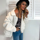 Teddy Fleece Faux Fur Jacket