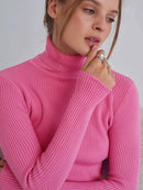 Knitted Basic Turtleneck Sweaters