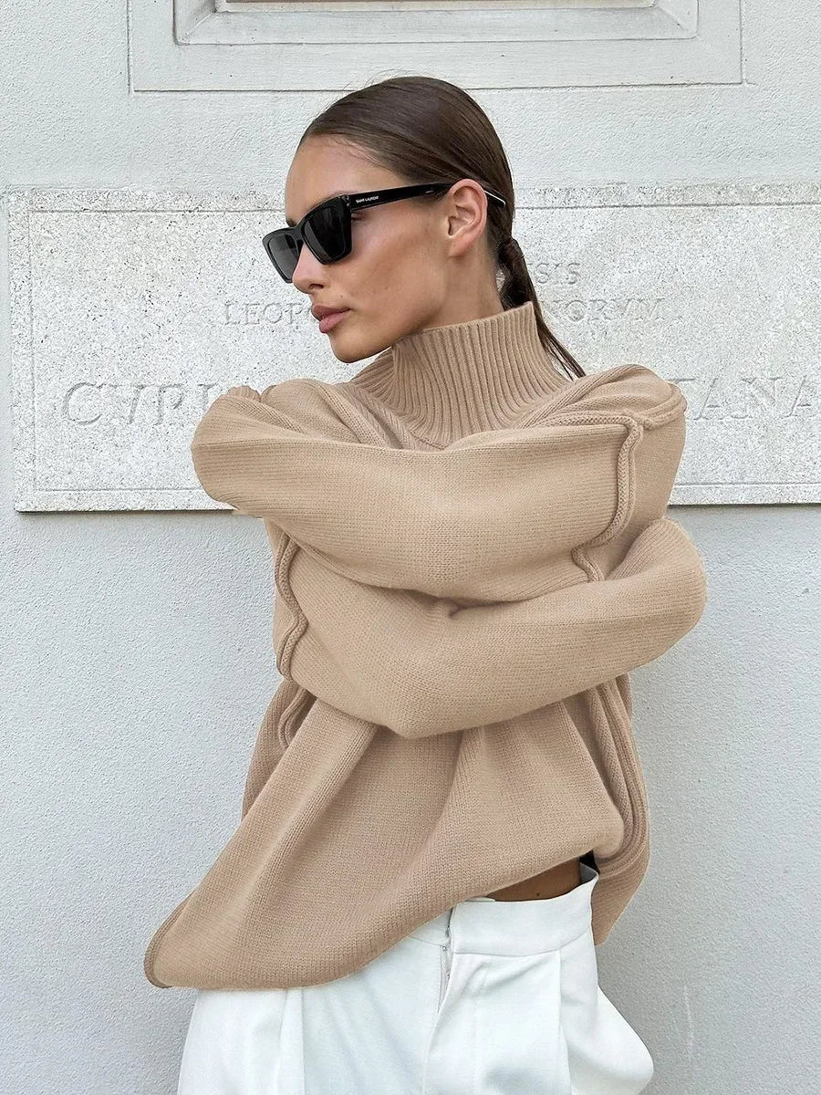 Turtleneck Loose Pullover