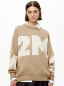 Oversized O-neck Knitted Pullover