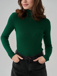 Knitted Basic Turtleneck Sweaters