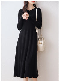 Merino Wool Knitted Sweater Dress