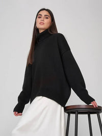 Turtleneck Oversized Pullover Sweater