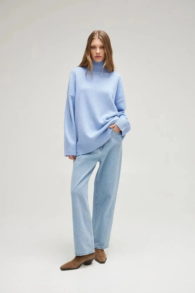 Oversized Casual Turtleneck Sweater