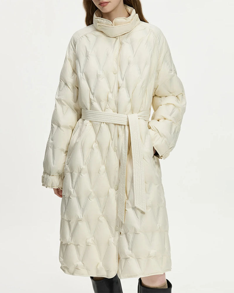 Stand Collar Lightweight Down Coat