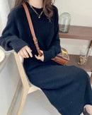 Straight Length Cashmere Maxi Dress