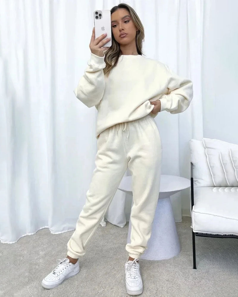 Thicken Sweatshirt & Pants Set