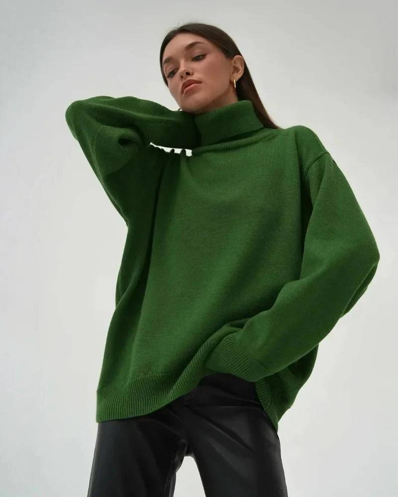 Turtleneck Oversized Pullover Sweater