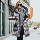 Fur Collar Hooded Long Parka Coat