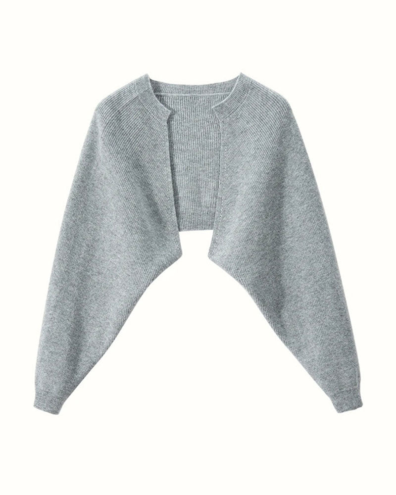 100% Cashmere Poncho Scarf