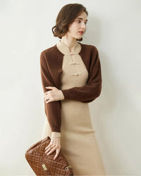 100% Cashmere Poncho Scarf