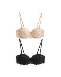 Lace half-cup breathable seamless bra