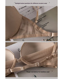 U-shaped mesh neck and back underwear Bra