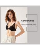 U-shaped mesh neck and back underwear Bra