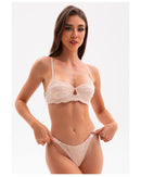 Lace half-cup breathable seamless bra