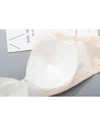 Adjustable cotton-spandex wire-free bra