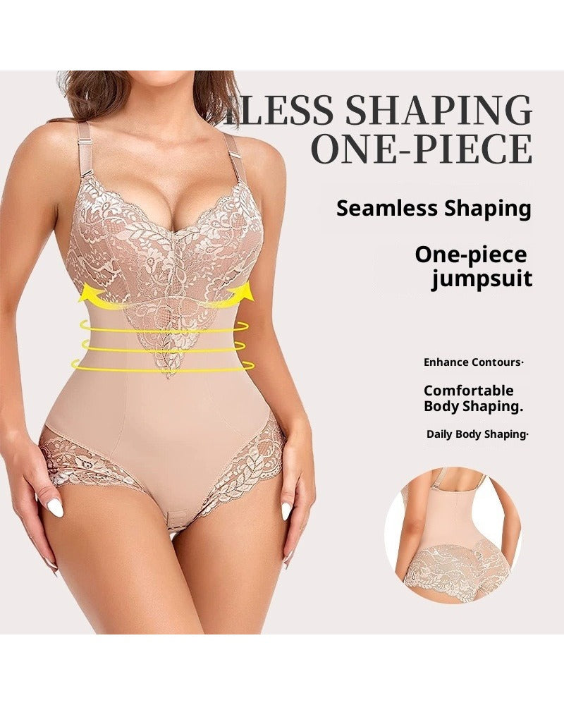 Women's one-piece belly and hip shapewear